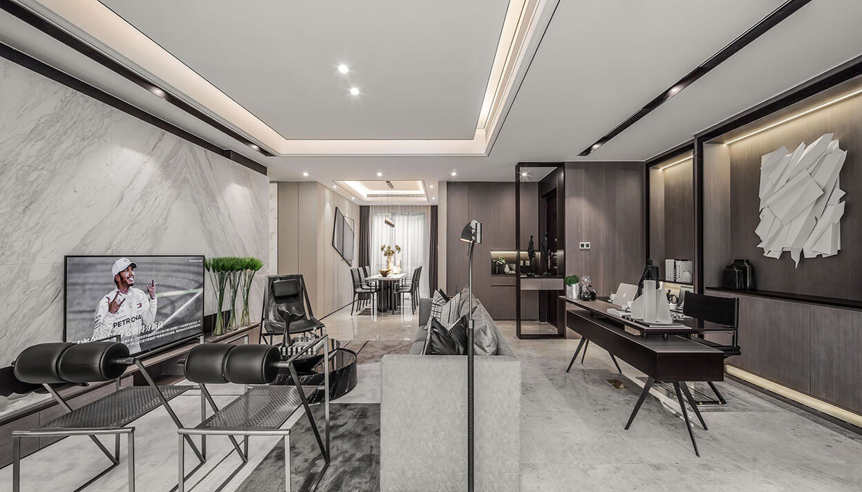 天譽城120m&sup2;現(xiàn)代簡約風(fēng)格案例