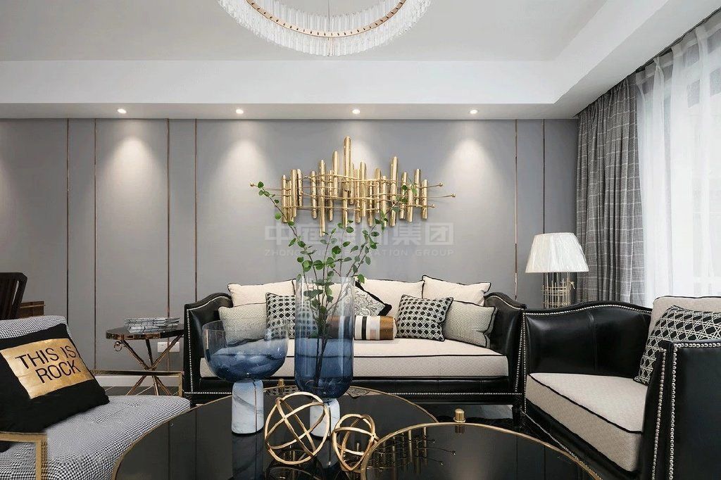 大唐盛世109m&sup2;輕奢風(fēng)格案例