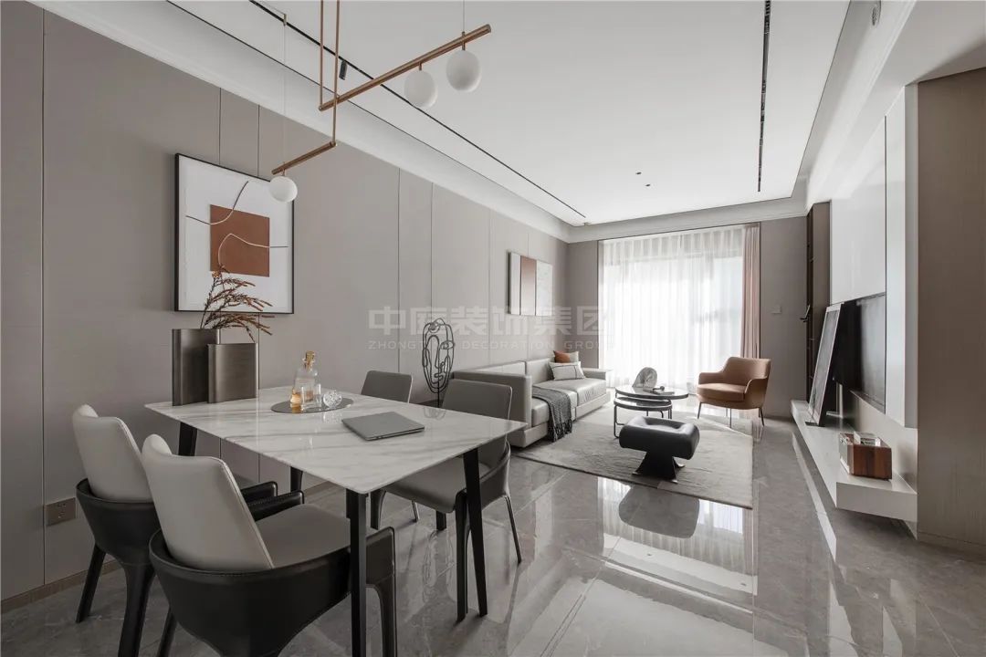 金陵世家110m&sup2;現(xiàn)代三房風(fēng)格