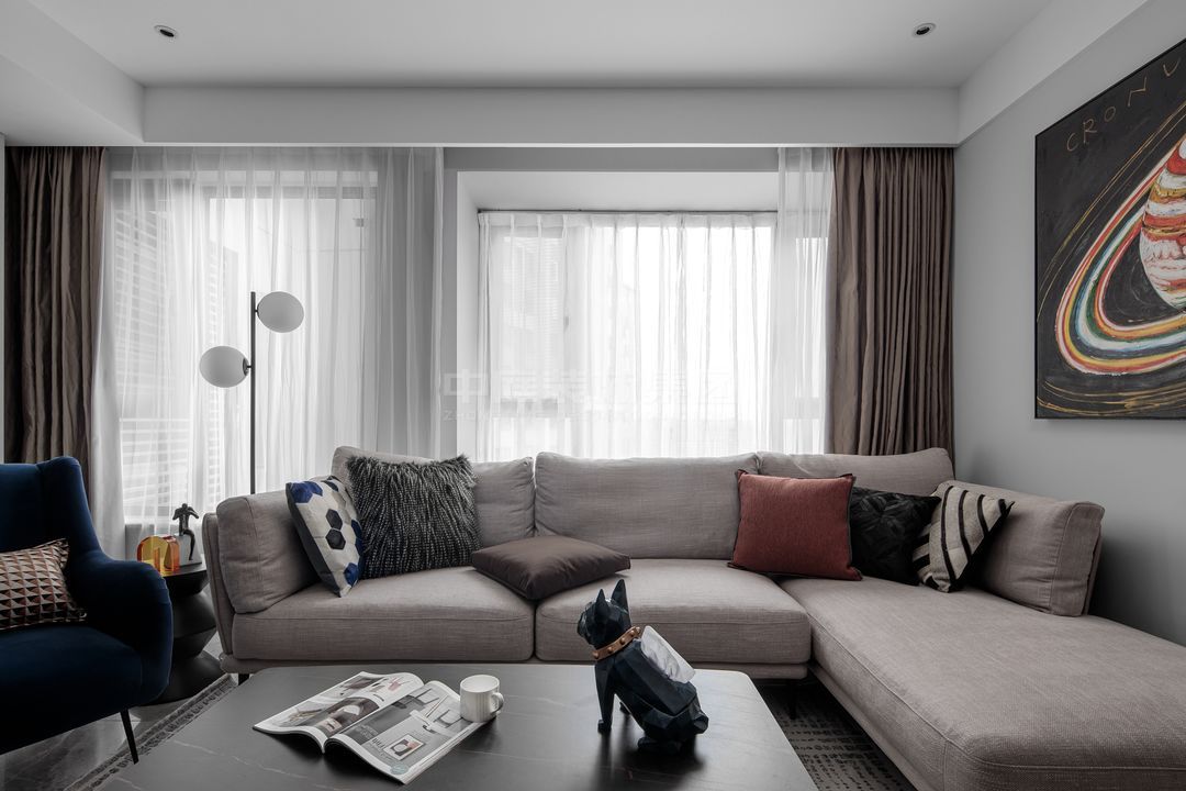 國悅九曲灣110㎡現(xiàn)代簡(jiǎn)約風(fēng)格案例